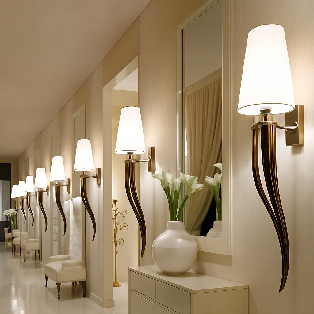 Applique murale LED chromée avec abat-jour Hotel - vue 5 sur 5
