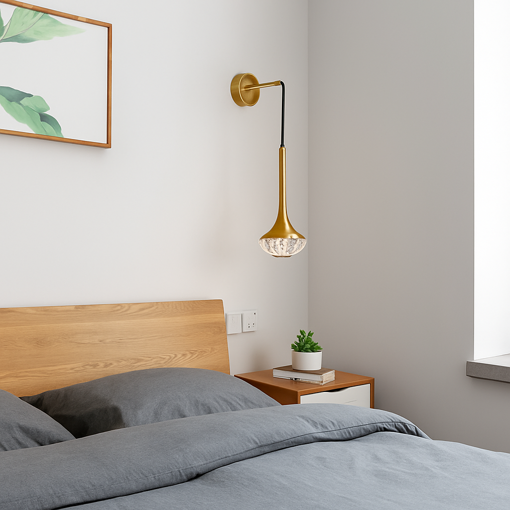 applique murale led cristal moderne style nordique décoratif - vue 5 sur 7