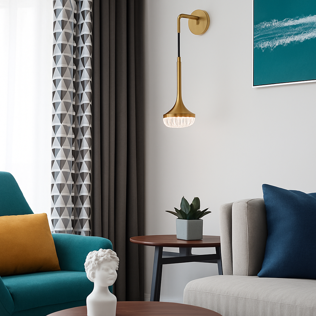 applique murale led cristal moderne style nordique décoratif - vue 6 sur 7