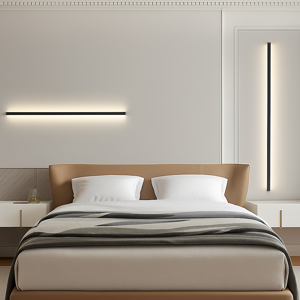 applique murale led cuboïde minimaliste en aluminium avec télécommande gradable - vue 4 sur 22