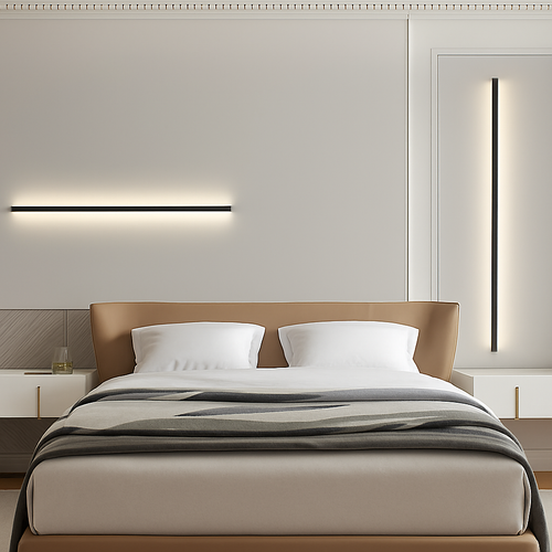 applique murale led cuboïde minimaliste en aluminium avec télécommande gradable