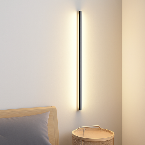 applique murale led cuboïde minimaliste en aluminium avec télécommande gradable