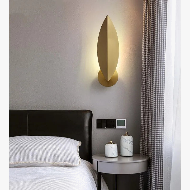 Applique murale led cuivre moderne