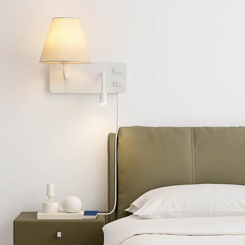 Applique murale LED d'intérieur moderne USB