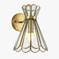 Applique murale LED de luxe entièrement en cuivre