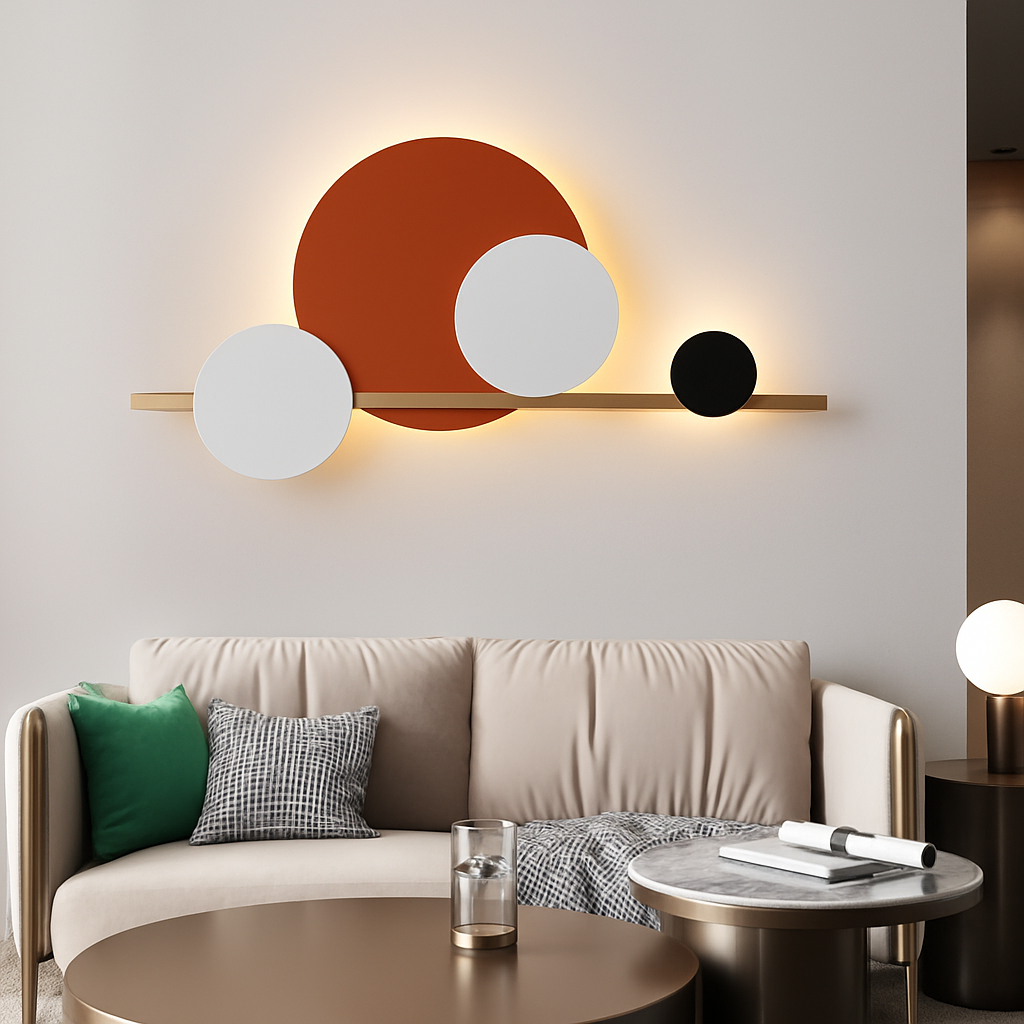 applique murale led design en métal pour décoration moderne - vue 3 sur 23
