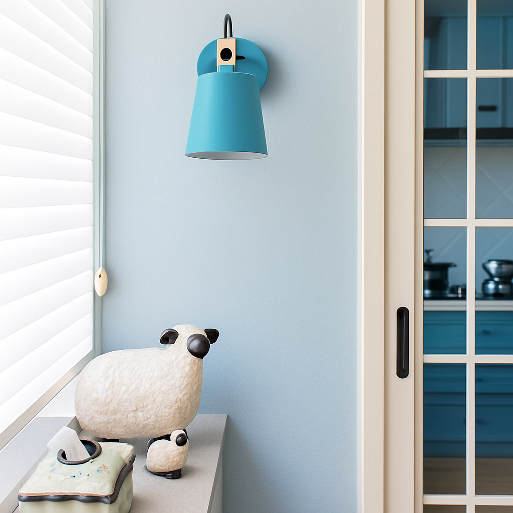 Applique murale LED en bois et métal Nordic - vue 5 sur 11