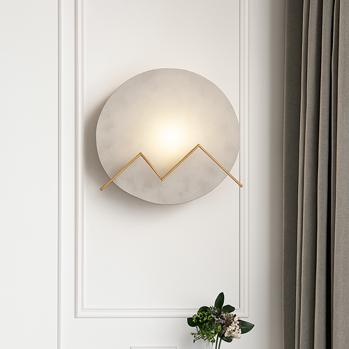 applique murale led en cuivre marbré pour hôtel bar