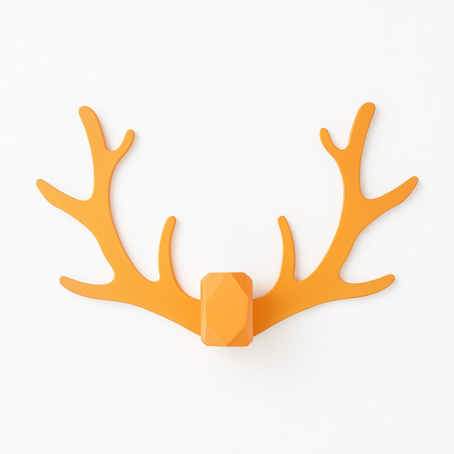 Applique murale LED en forme de corne cerf colorée