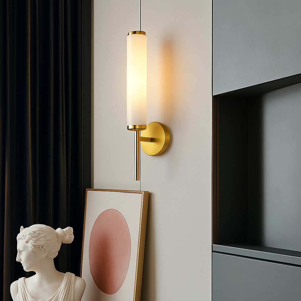 Applique murale LED en marbre naturel - vue 3 sur 4