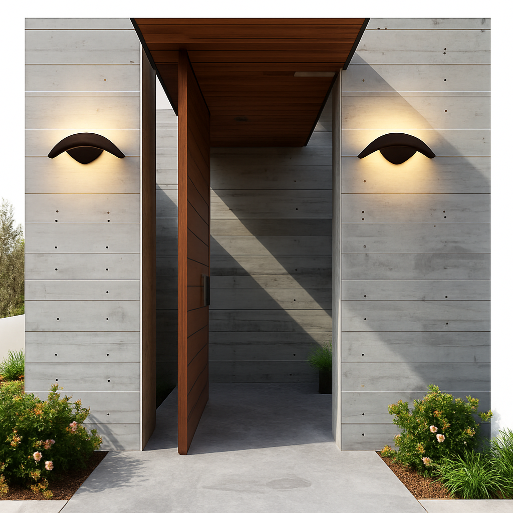 applique murale led extérieure étanche en forme de lune créative - vue 5 sur 10