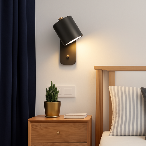 Applique murale LED lampes lumières d'intérieur éclairage d'escalier nordique moderne chambre applique décor à la maison pour salon avec interrupteur applique murale