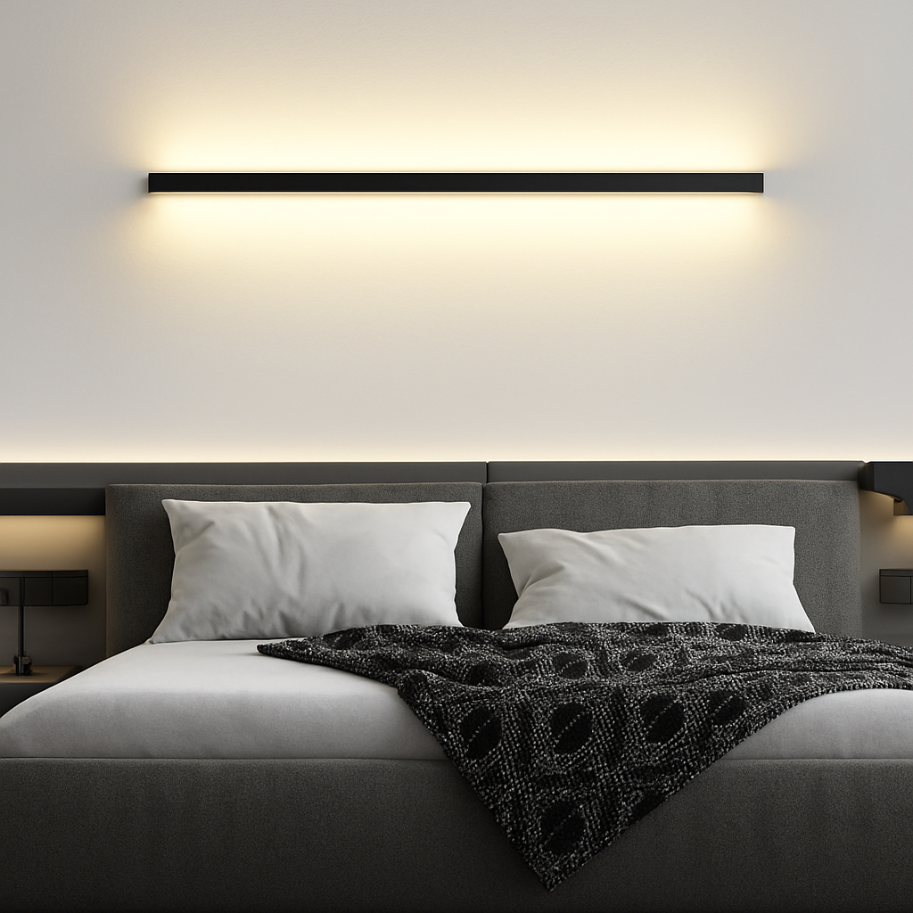 Applique murale led longue minimaliste design moderne luminaire décoratif d'angle