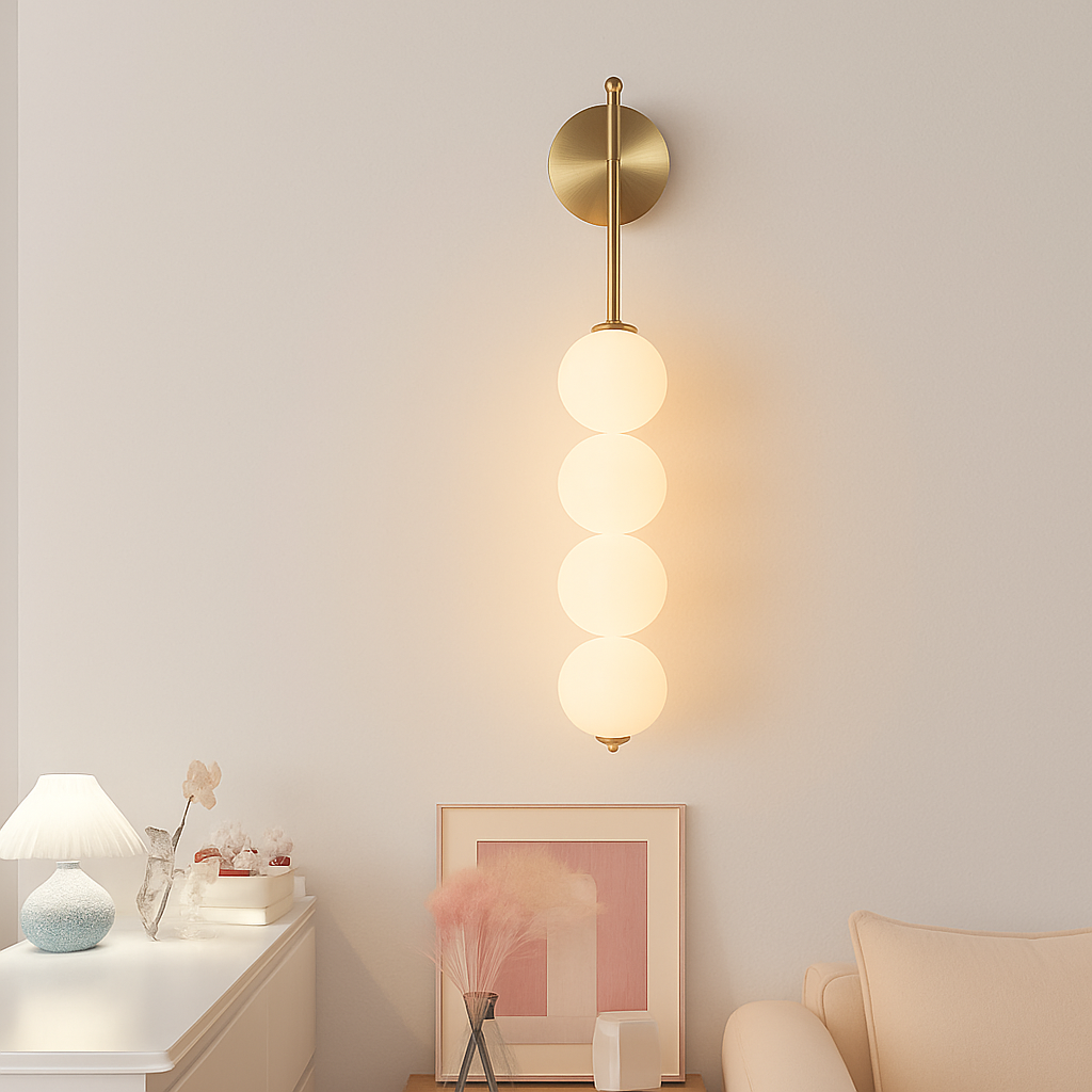 Applique murale LED minimaliste en forme de gourde à vent