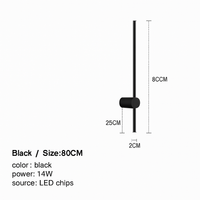 Applique murale LED minimaliste plus longue