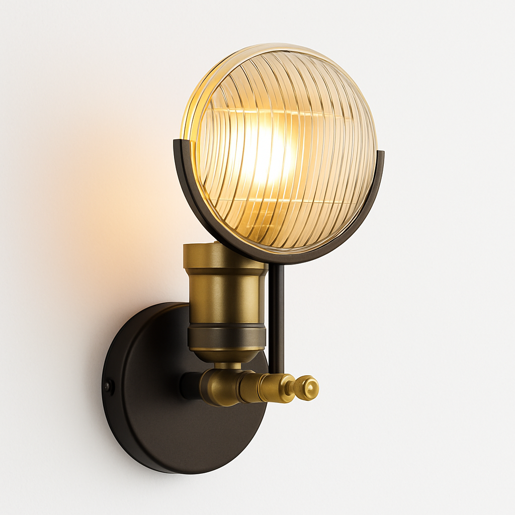 applique murale led moderne en verre décoratif nordique - vue 4 sur 6