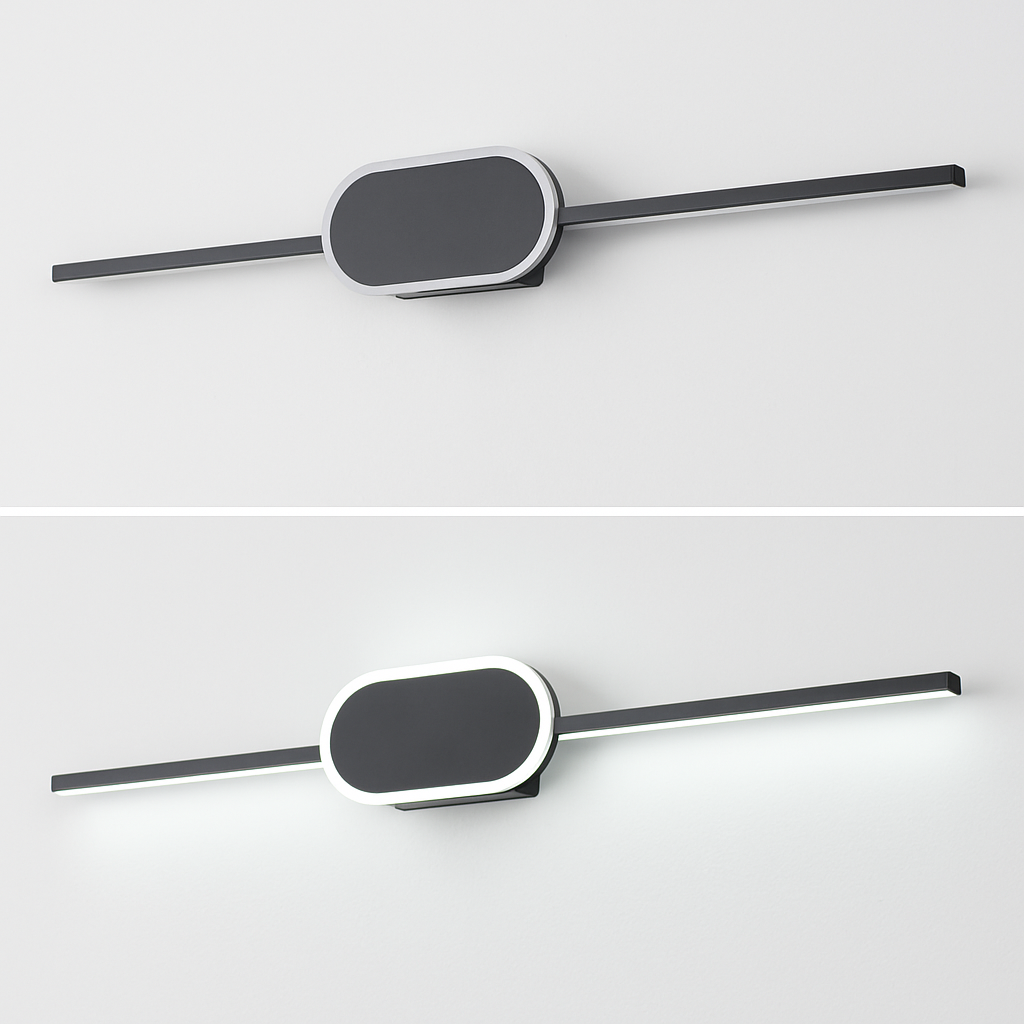 applique murale led moderne pour miroir et tableau décoratif - vue 6 sur 12