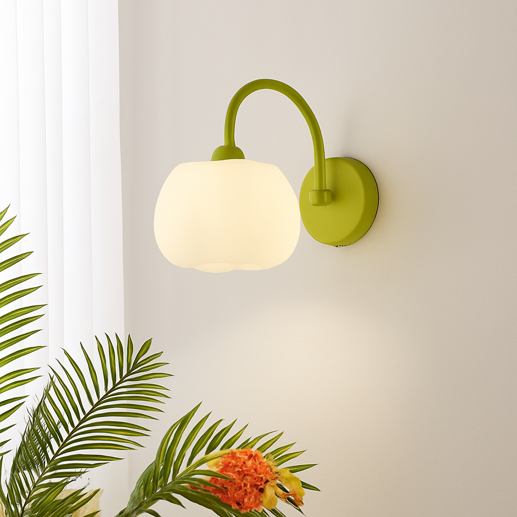 applique murale led modernes avec interrupteur à chaîne - vue 5 sur 9