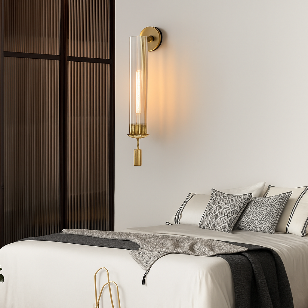 Applique murale LED modernes luminaire applique murale créative allée chambre salon décoration fond mur décor en laiton applique murale - vue 5 sur 8