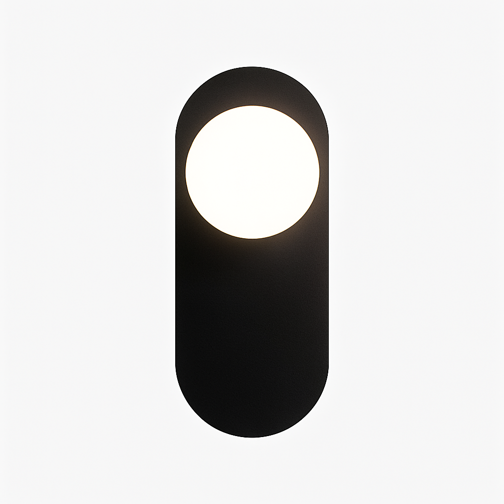 Applique murale LED ovale en métal Katalea - vue 3 sur 7