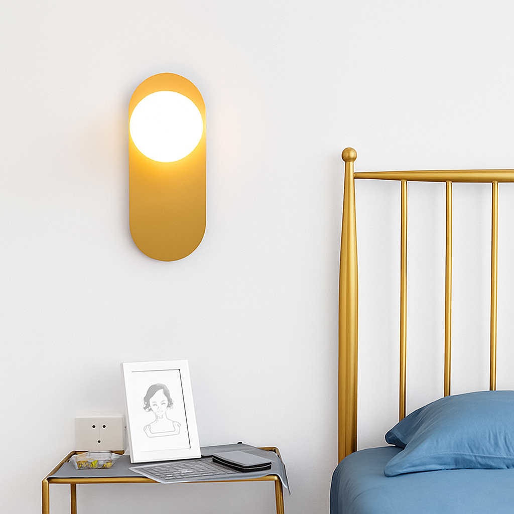 Applique murale LED ovale en métal Katalea - vue 2 sur 7
