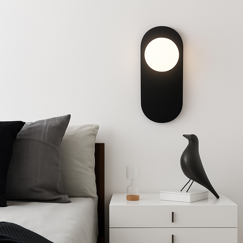 Applique murale LED ovale en métal Katalea