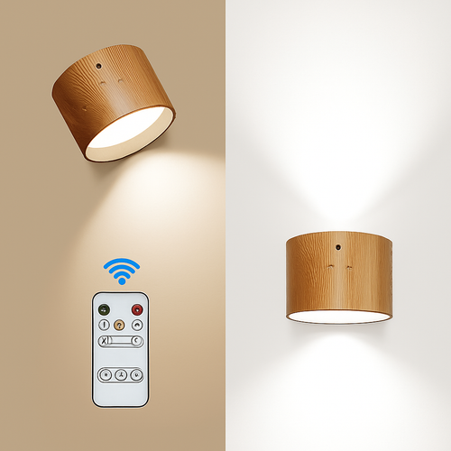 Applique murale LED rechargeable avec télécommande tactile