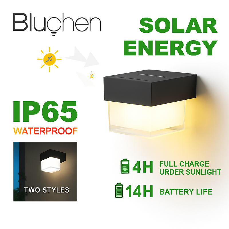 applique murale led solaire moderne étanche pour extérieur jardin