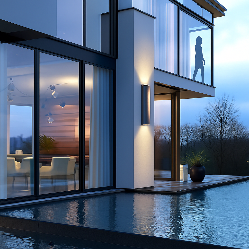 applique murale led étanche pour extérieur en aluminium - vue 5 sur 7