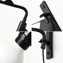 applique murale minimaliste rotative à bras long avec interrupteur
