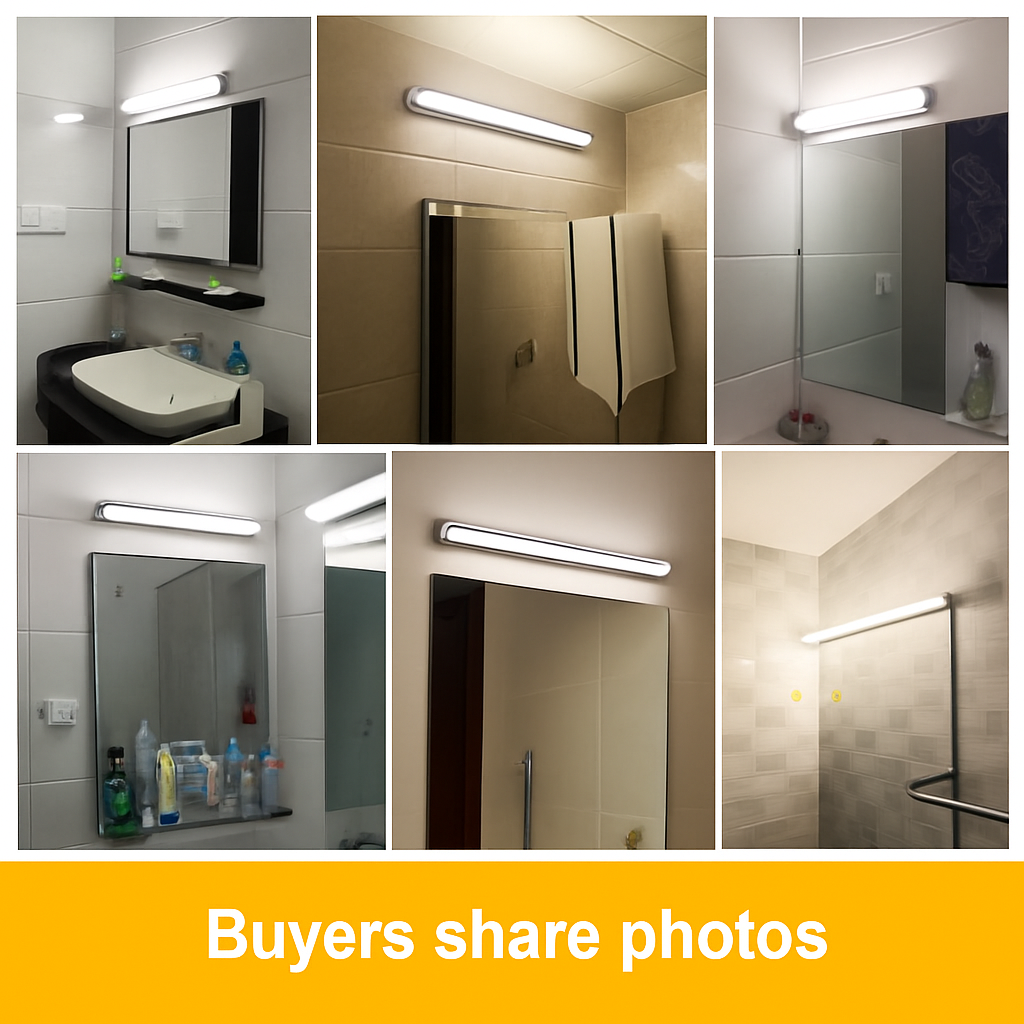 Applique murale miroir salle de bains appliques murales modernes 42CM 52CM 9W 12W toilettes luminaires muraux appliques intérieur chambre - vue 6 sur 7