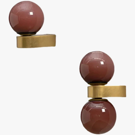 applique murale moderne en verre avec boule nordique décorative