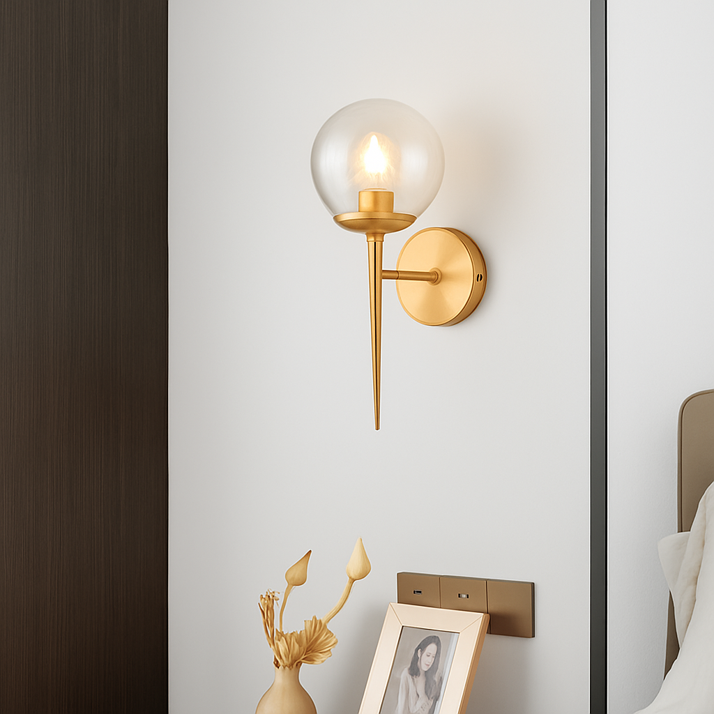 applique murale moderne en verre de luxe art déco - vue 5 sur 21