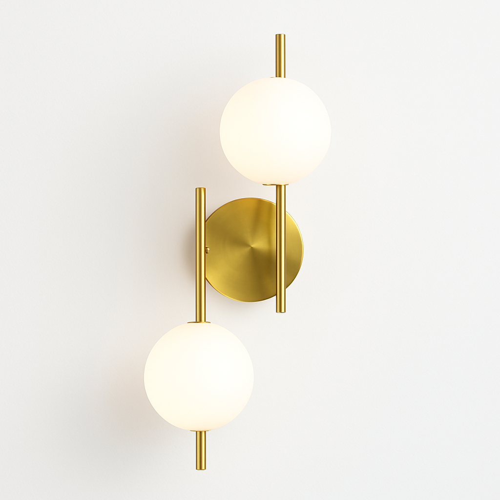 applique murale moderne en verre à led design créatif - vue 2 sur 10