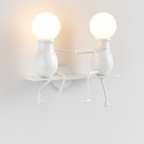 Applique murale moderne LED bonhommes colorés style Cartoon