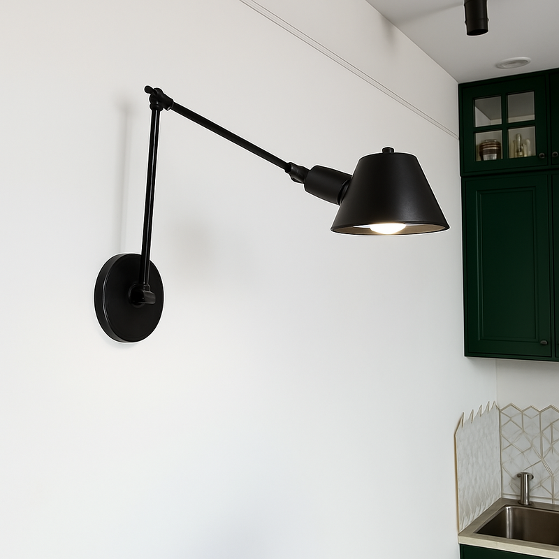 Applique murale noire rustique vintage