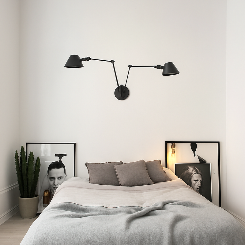 Applique murale noire rustique vintage