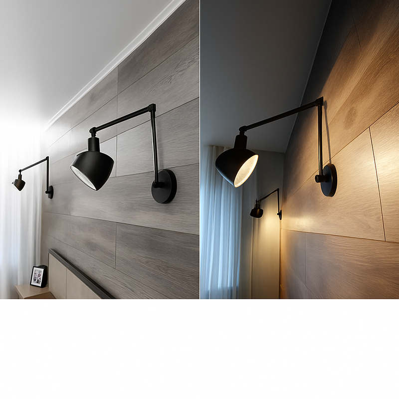 Applique murale noire rustique vintage