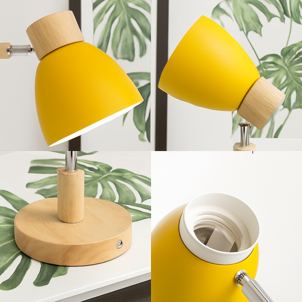 Applique murale nordique en bois avec interrupteur - vue 6 sur 18