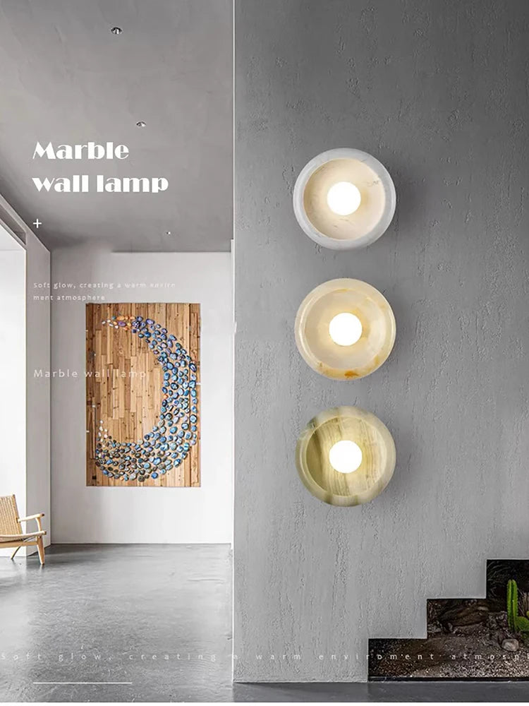 applique murale nordique en jade naturel design élégant 2024