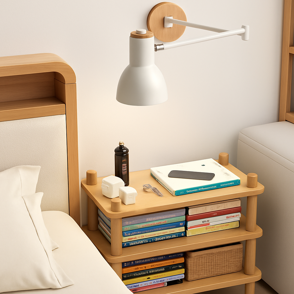 applique murale nordique pliable design pour lecture - vue 7 sur 21