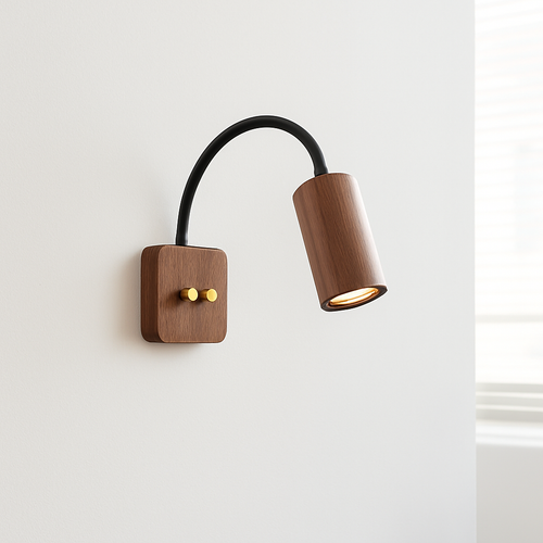 applique murale rétro vintage rotative 360 degrés avec interrupteur