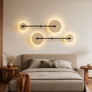 applique murale ronde japonaise en travertin à led pour éclairage d'ambiance