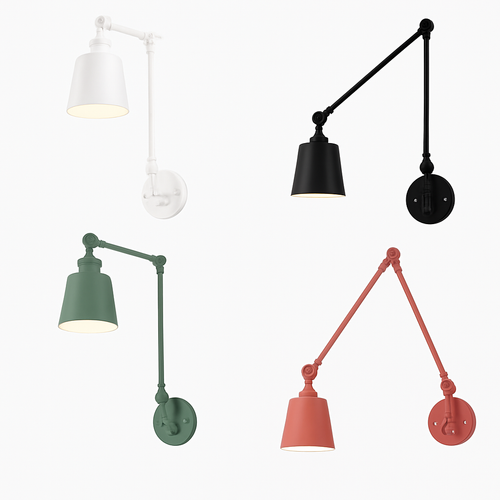 Applique murale télescopiques nordiques plafonnier pliant bras Long réglable salon salle à manger chambre étude éclairage intérieur rotatif