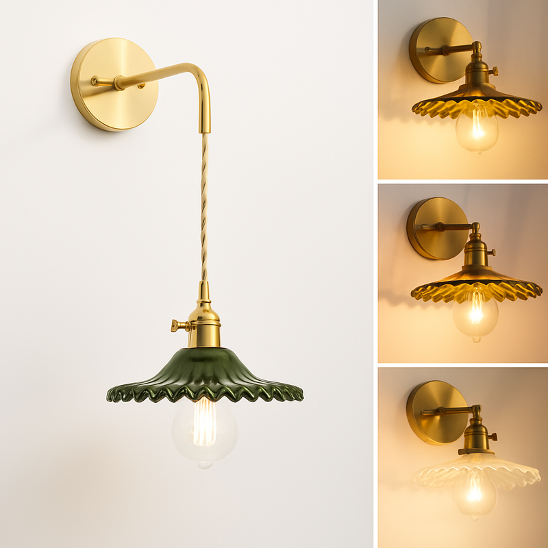 Applique murale Vintage en laiton