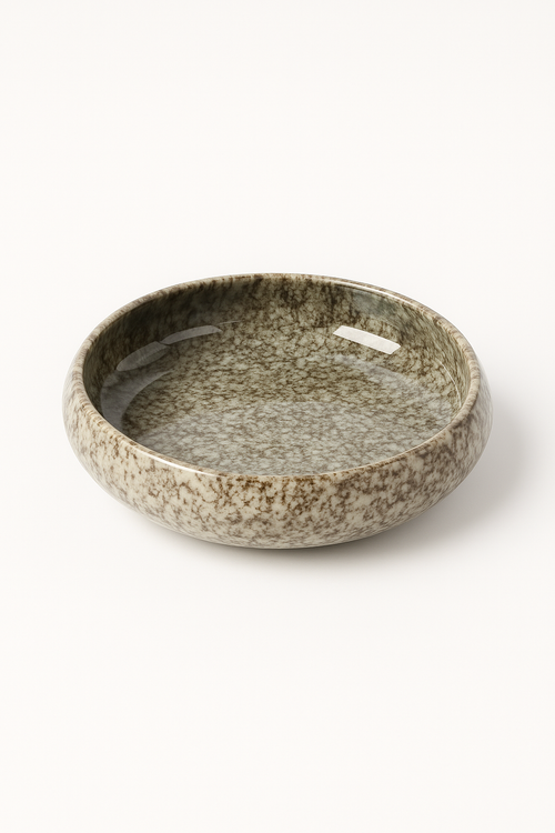 Assiette ceramique emaillee style coreen 15 cm salade
