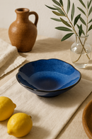 Assiette ceramique forme coquillage style nordique irreguliere