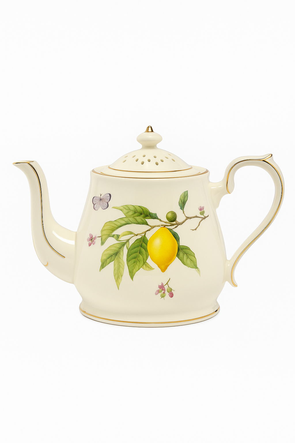 Assiette ceramique motif citron style européen elegant - vue 2 sur 3