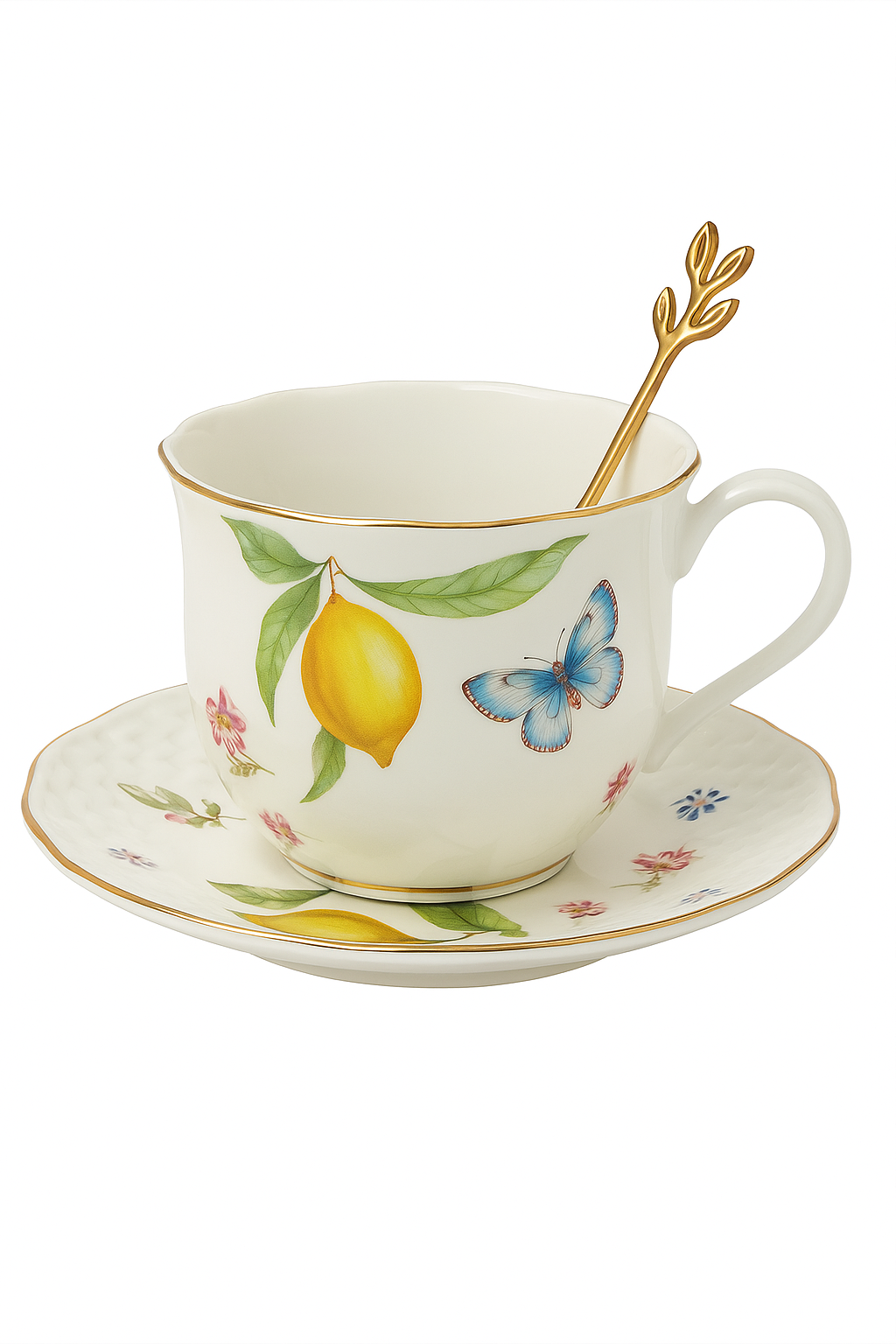 assiette ceramique motif citron style europeen elegante - vue 2 sur 2