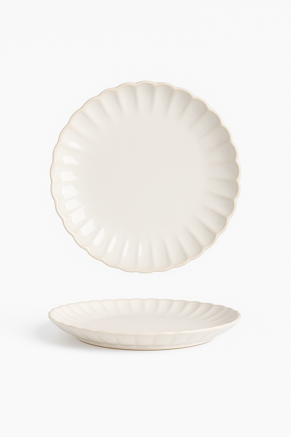 Assiette ceramique ronde style retro decorative cuisine